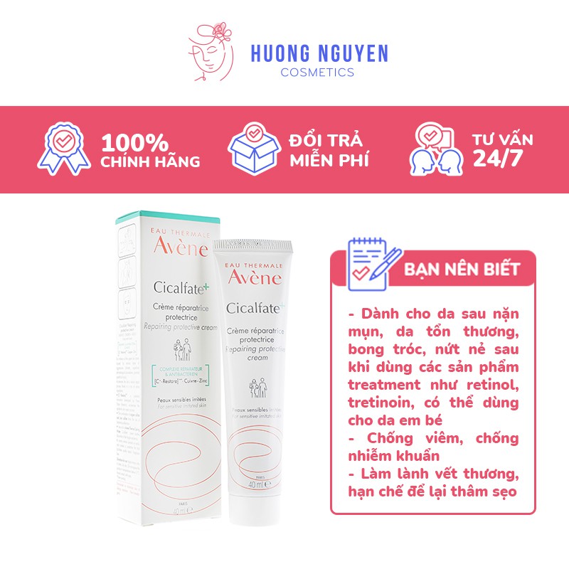 Kem Làm Lành Da Liền Sẹo Avene Cicalfate+ Creme Reparatrice Protectrice