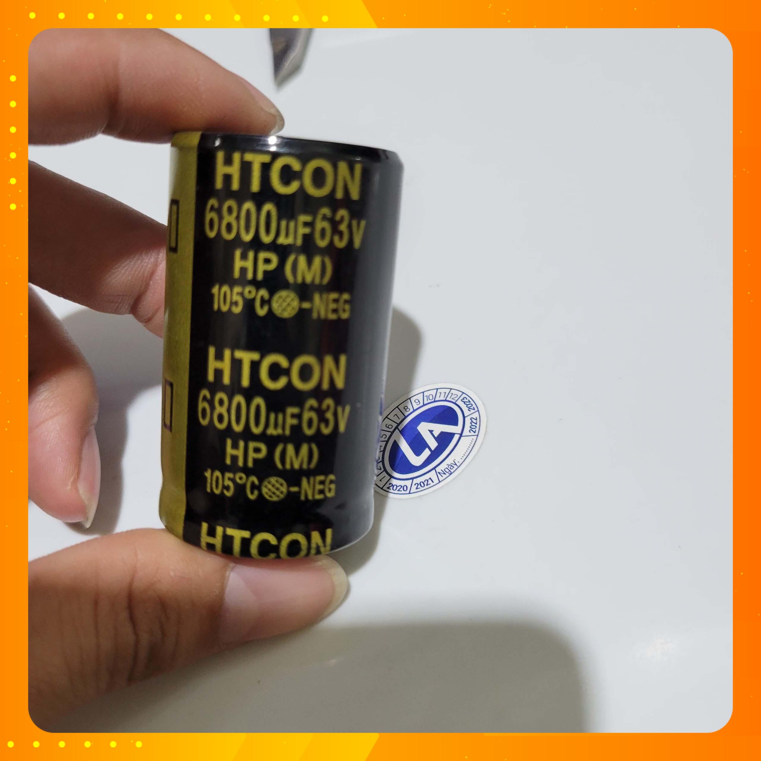Tụ lọc nguồn 63v 6800uf 3cmx 5cm