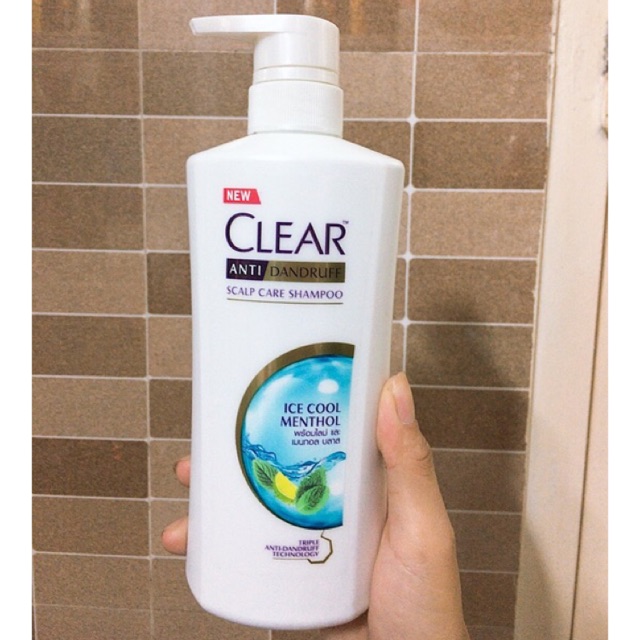 Dầu Gội Clear Bạc Hà Thái Lan 480ml mát lạnh sạch gàu