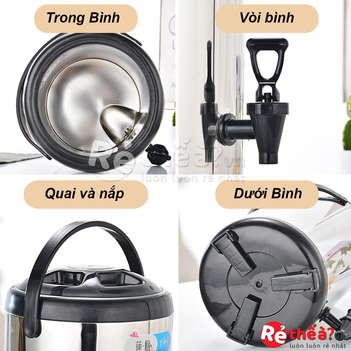 Bình ủ trà giữ nhiệt 6L-8L-10L - Bình cho cửa hàng quán cafe - trà sữa