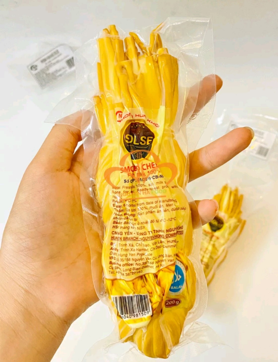 Phomai dây hun khói 200g nga, pho mai kéo sợi giao hỏa tốc