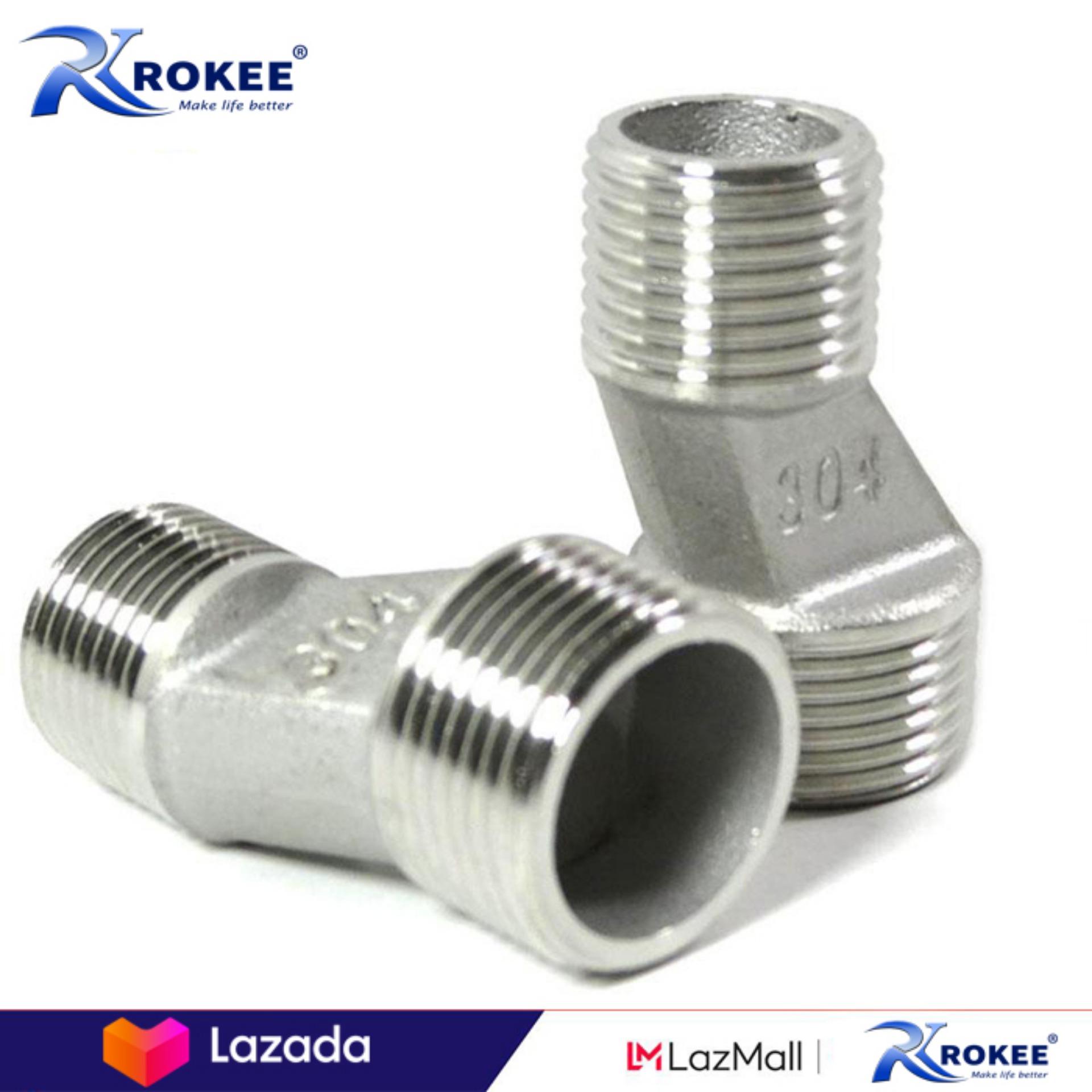 Bộ 2 chân quỳ chữ Z INOX SUS 304 lắp đặt cho củ sen nóng lạnh Rokee DL-Z68