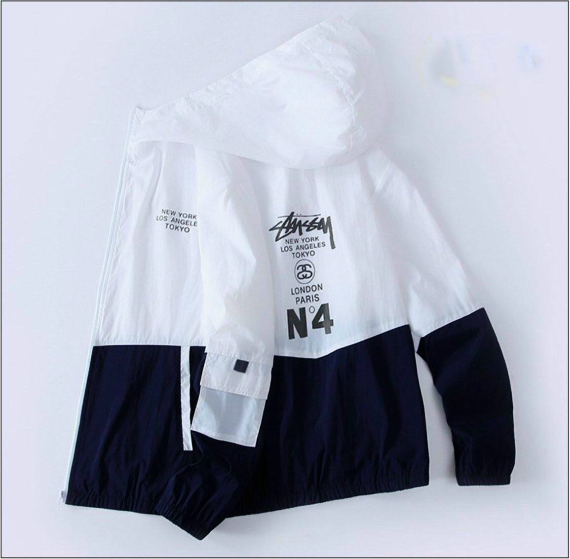 Áo khoác dù 2 lớp NEW YORK phối túi tay độc đáo và ấn tượng(nam nữ mặc ok  nhé)