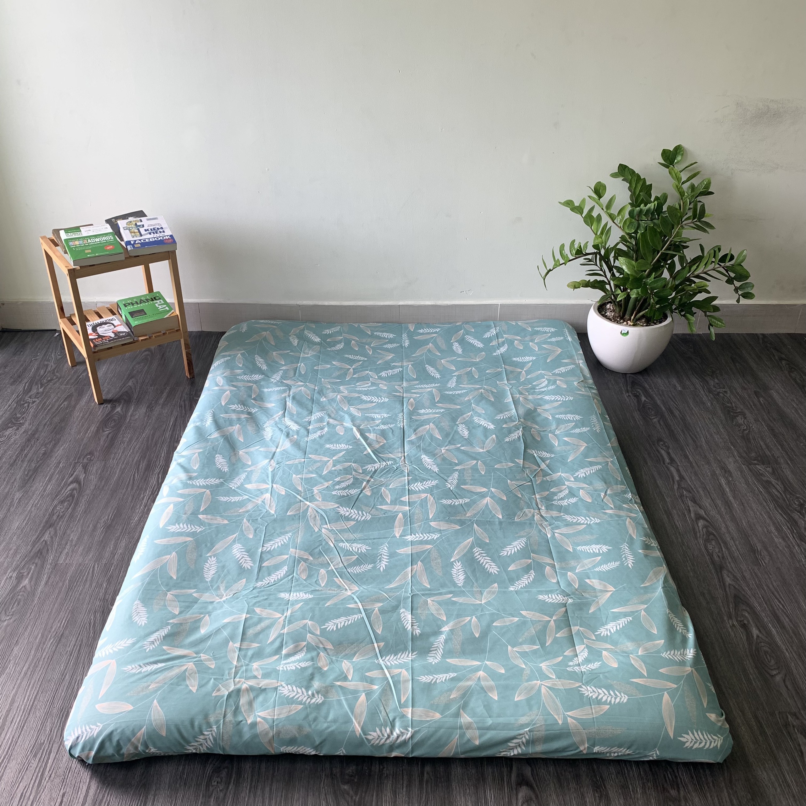 Áo bọc nệm trải sàn bông gòn xuất nhật hai mặt có khóa kéo kích thước 1m x 2m; 1m4 x 2m; 1m6 x 2m