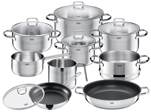 Bộ nồi Silit Toskana 10 món - vung kính dùng cho mọi loại bếp