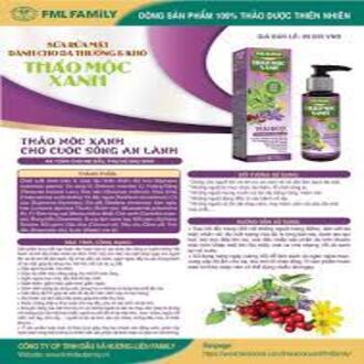 100ml sữa rửa mặt thiên nhiên - thảo dược dành cho da dầu thảo mộc xanh