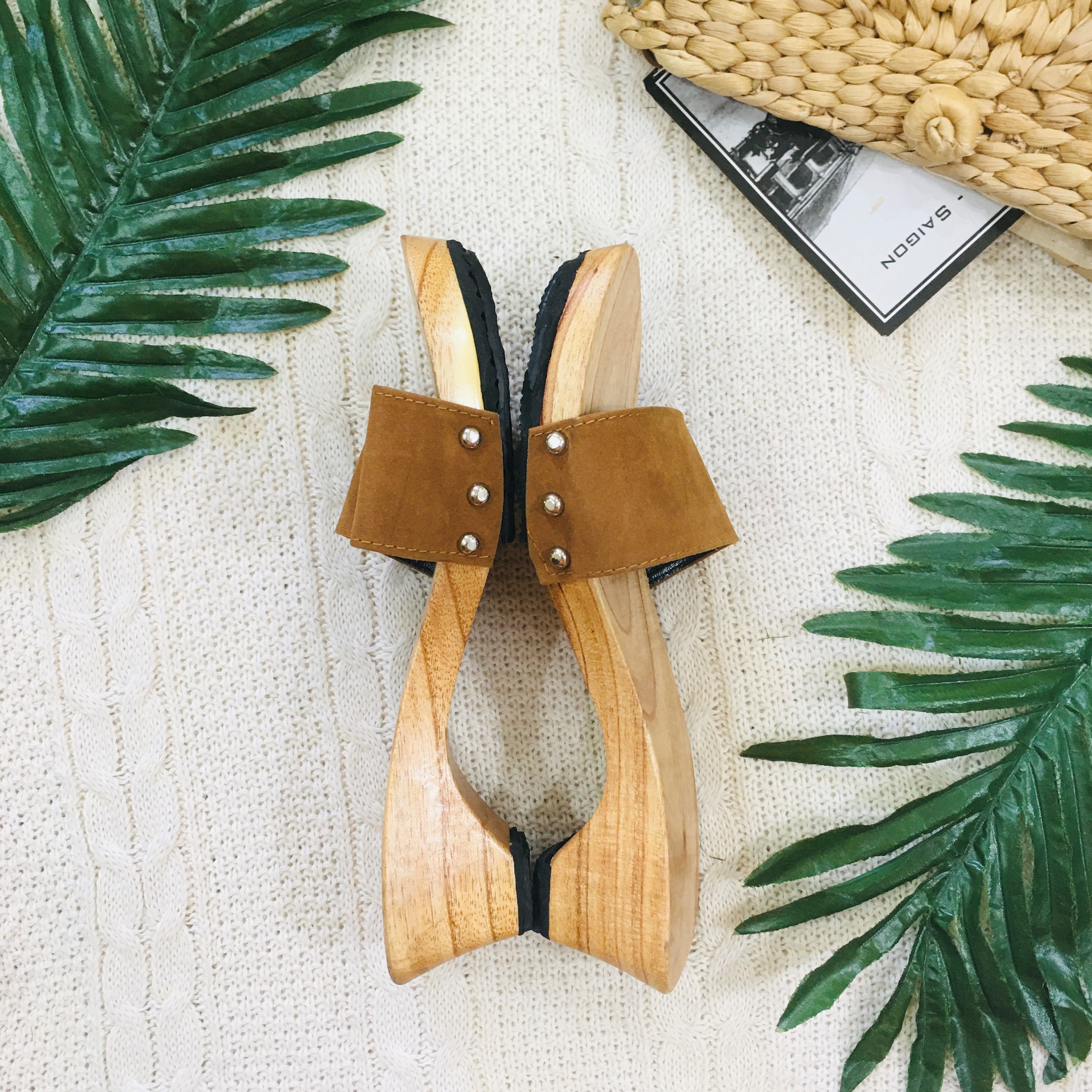 [HCM] GUỐC GỖ MỘC SÀI GÒN QUAI NÂU CAO 5CM