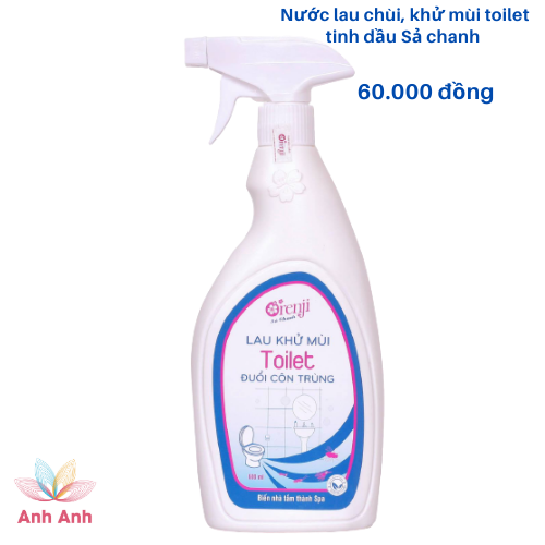 NƯỚC CHÙI, KHỬ MÙI TOILET TINH DẦU SẢ CHANH