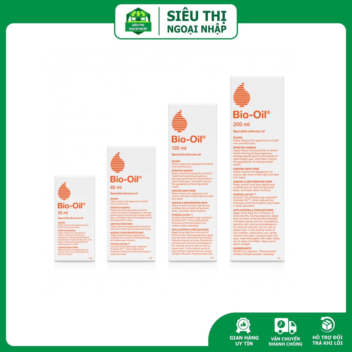 BIO OIL - TINH DẦU CHỐNG RẠN DA (Hàng cty)