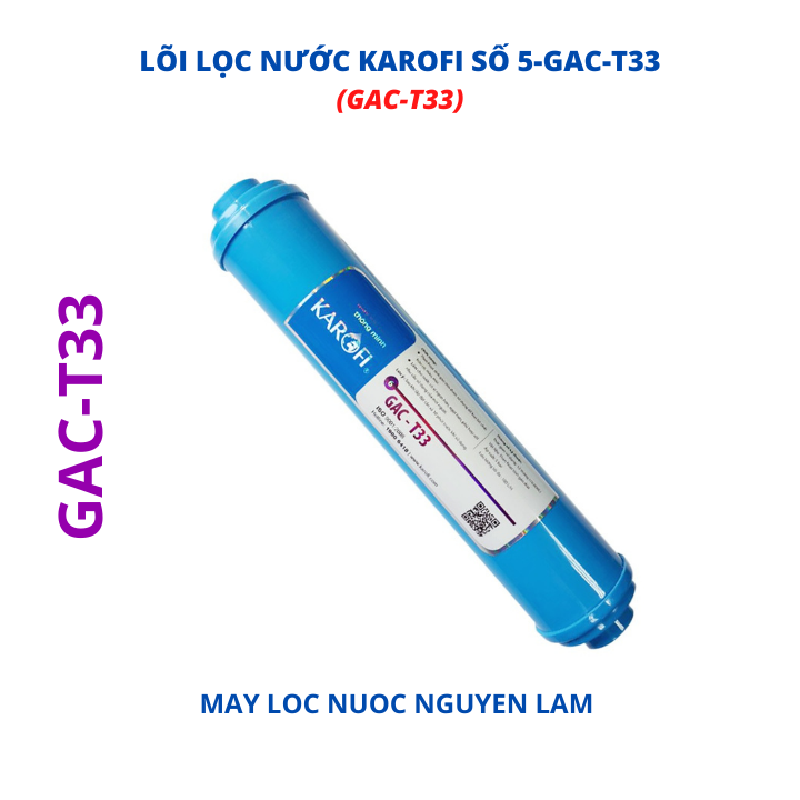 Lõi lọc nước karofi số 5-gac-t33