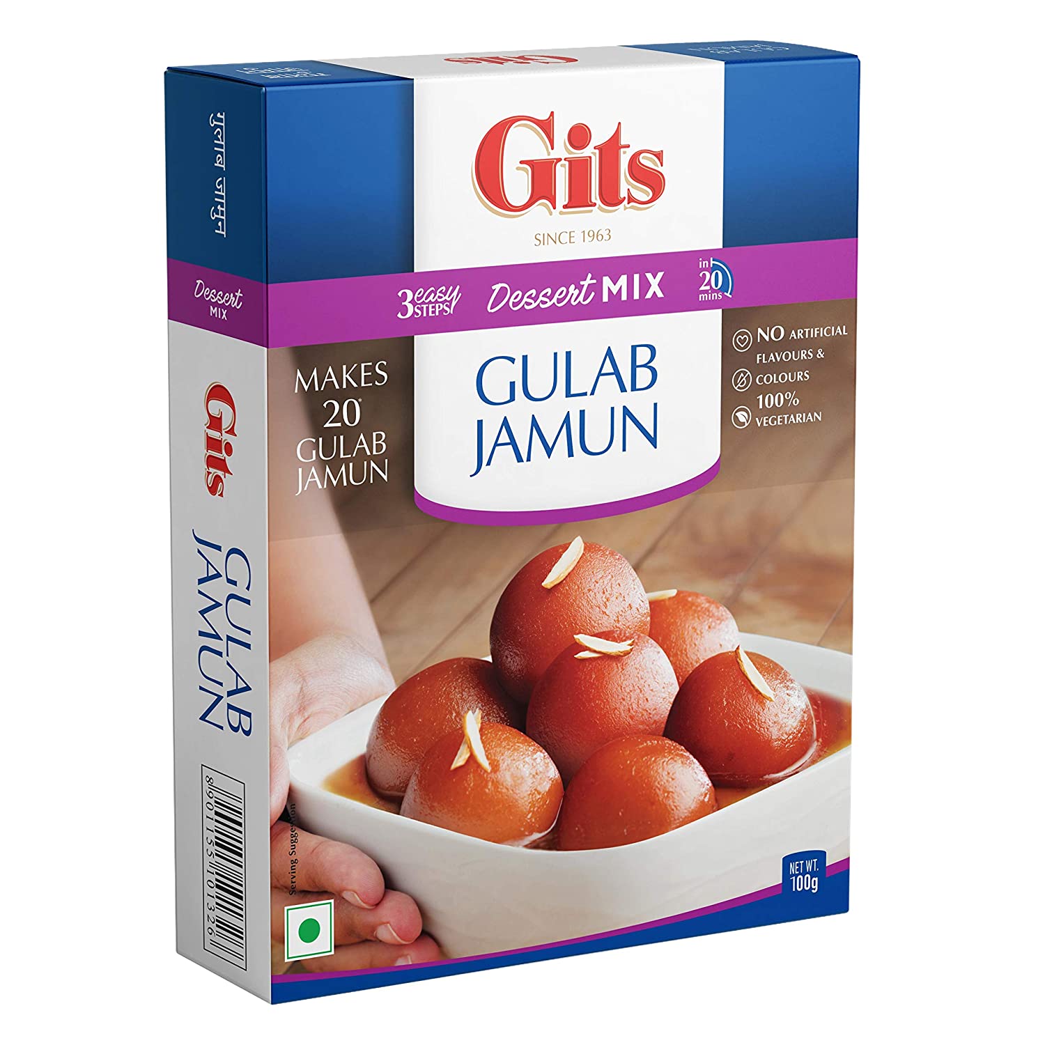 Bột làm bánh ngọt Ấn Độ Gulab Jamun Mix 200gr Gits