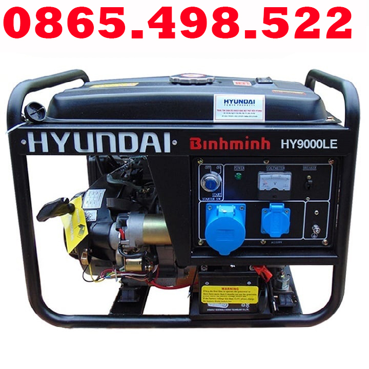 Máy phát điện chạy xăng 6.0kva-6.6kva hyundai hy9000le