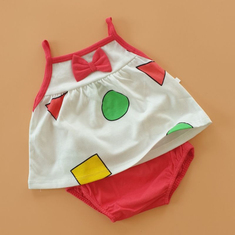 Bộ mát 2 dây bunny cho bé gái 4-12kg