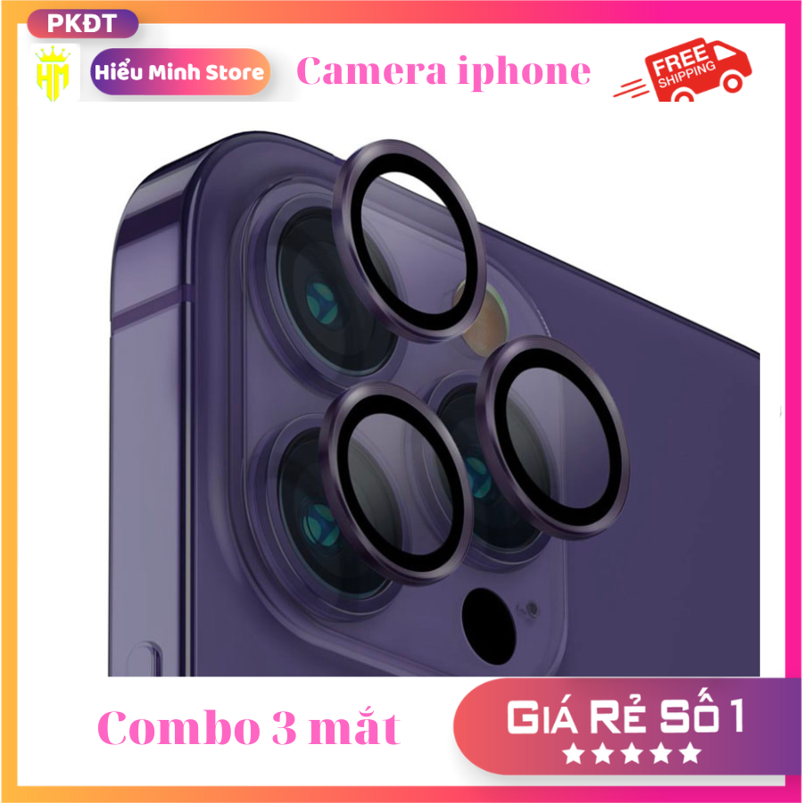 Bộ dán bảo vệ camera iphone 11 , 11 pro max , 12 pro max, 13 pro max 14 Promax, bảo về từng ống kính