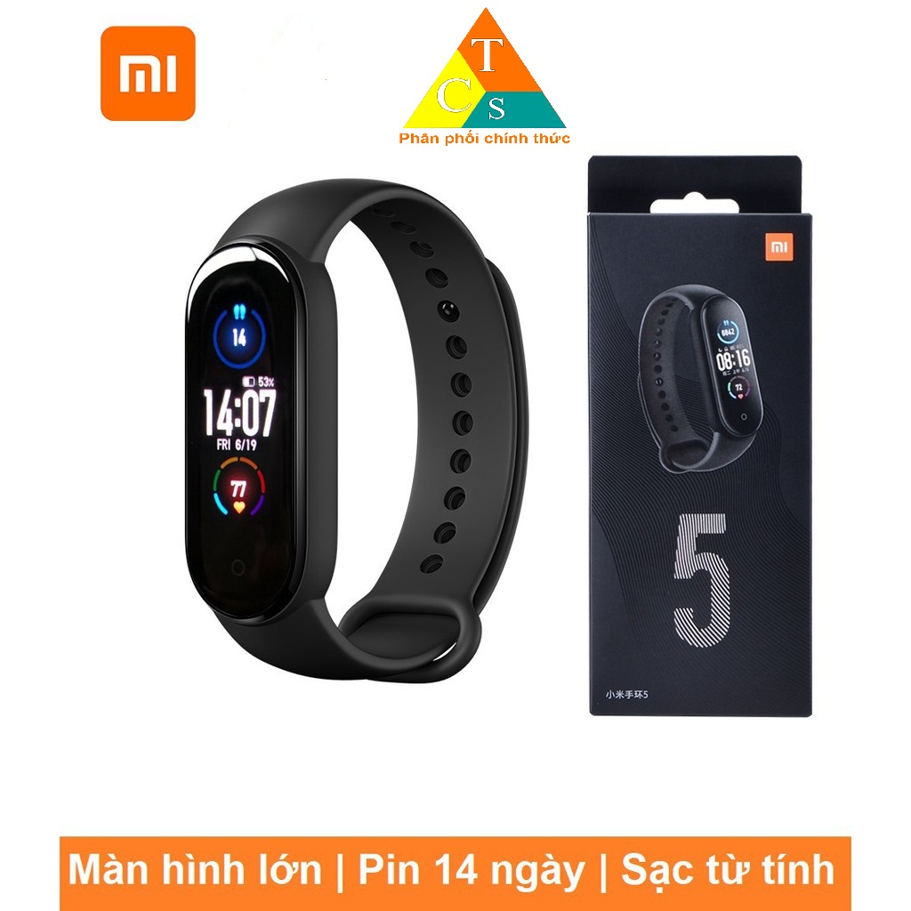 Vòng tay thông minh Miband5 Xiaomi hỗ trợ Tiếng Việt