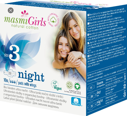 Băng vệ sinh ban đêm hữu cơ Masmi girl
