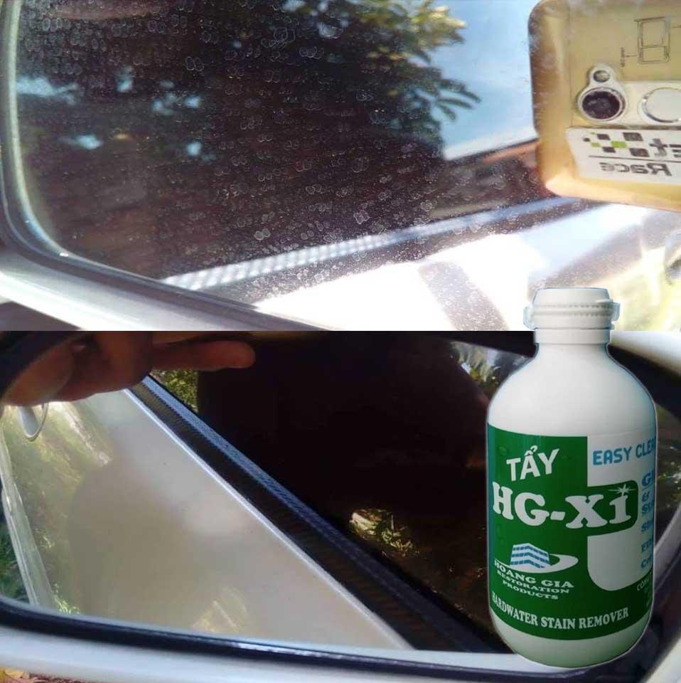 Sản phẩm Tẩy ố mốc đốm nước nước khô trên gương kính xe HG X1 HARDWATER STAIN REMOVER for Car 250 ML