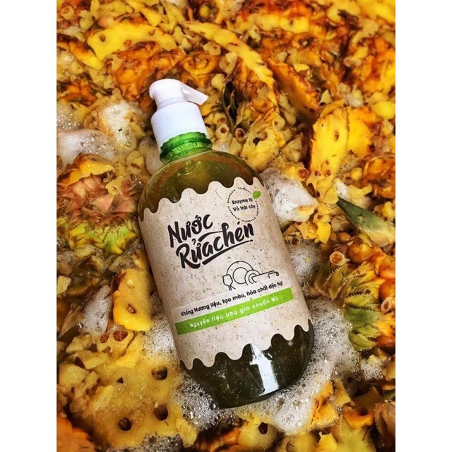 NƯỚC RỬA CHÉN HỮU CƠ FUWA 3E CHAI 500ML LÊN MEN TỪ VỎ TRÁI CÂY AN TOÀN CHO DA NHẠY CẢM