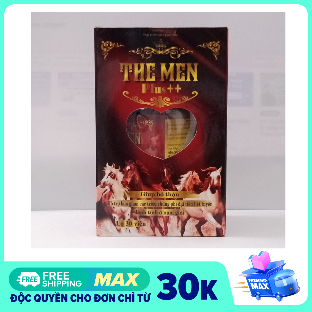 Viên uống bổ thận THE MEN - Hỗ trợ làm giảm các triệu chứng phì đại tiền liệt tuyến lành tính ở nam giới như tiểu đêm, tiểu dắt, tiểu buốt, tiểu nhiều lần