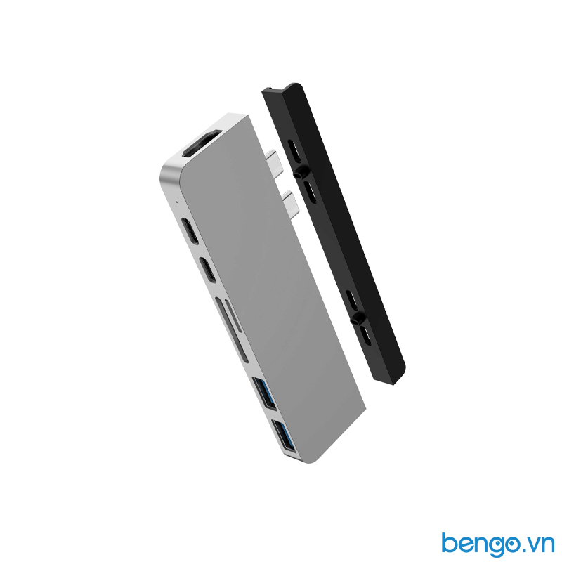 Cổng chuyển hyperdrive duo 7 in 2 usb-c hub 4k/60hz - hd28c