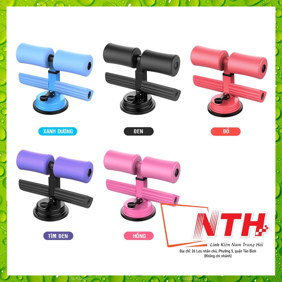 Dụng cụ tập cơ bụng chữ T hít chân không - dụng cụ gym