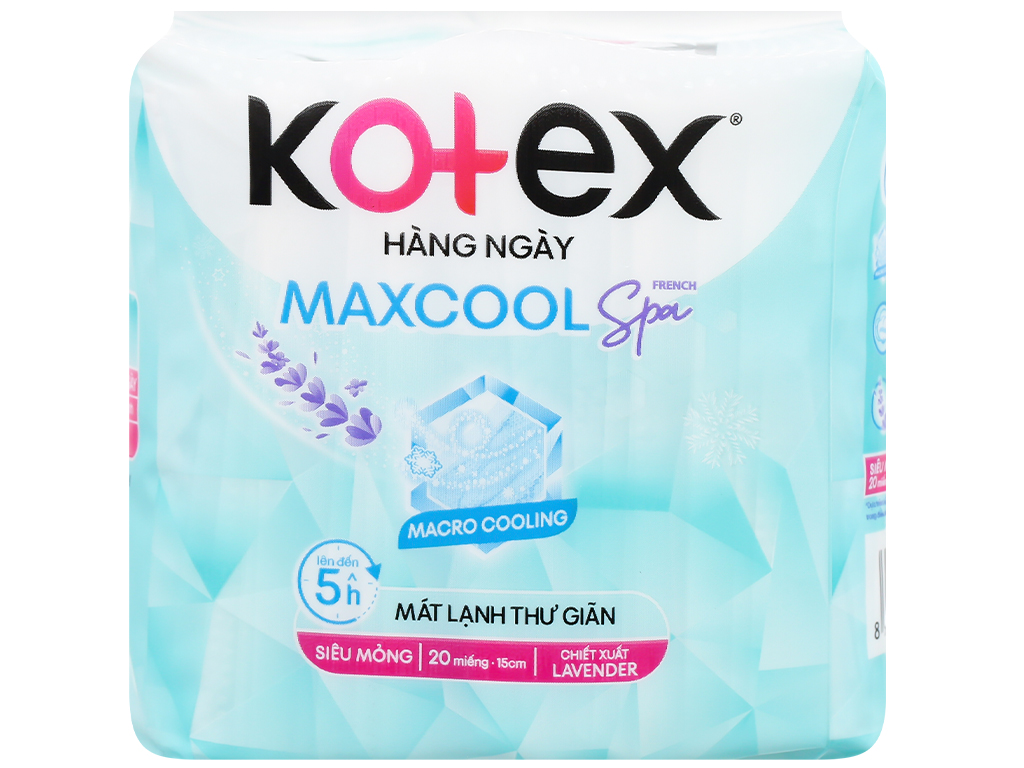 Băng vệ sinh hàng ngày Kotex Cool siêu mỏng 20 miếng