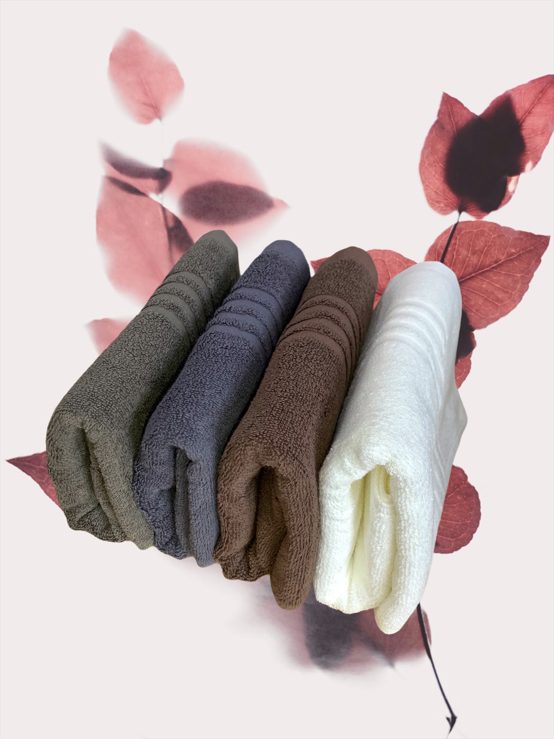 Combo 5 khăn khách sạn cotton 100% size trung 40x80cm 170g nhiều màu xuất khẩu hàn quốc