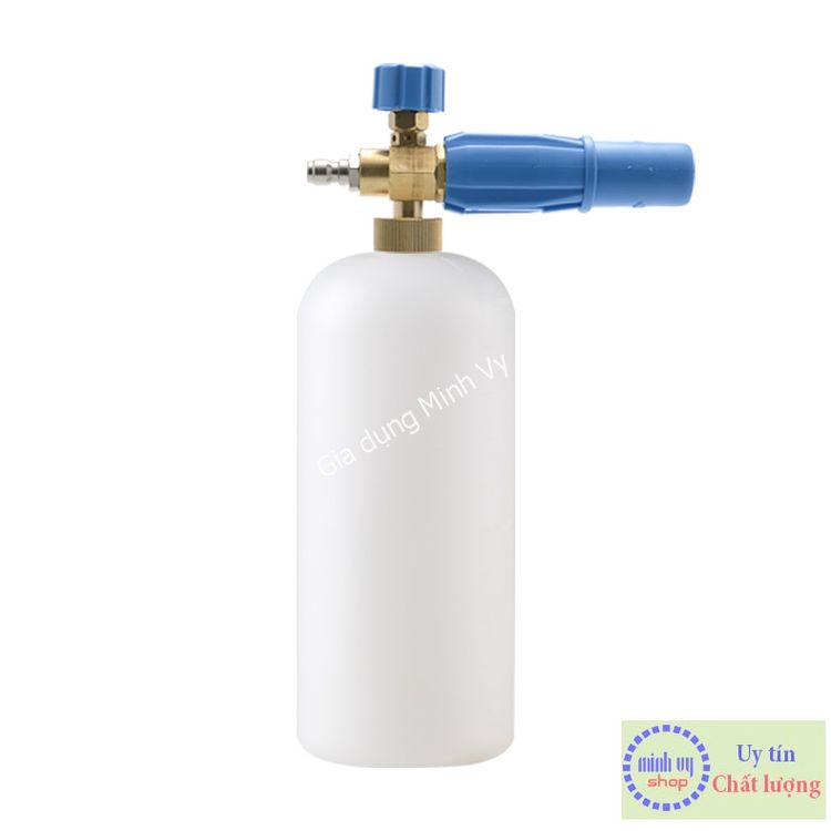 Bình tạo bọt tuyết gắn súng phun rửa xe 1l - bình dày - mỏ ngắn - bt1lv3