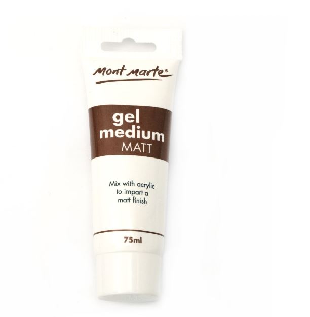 Dung môi Acrylic, làm tăng thêm độ trong của màu acrylic, dạng gel, Gel Matt/Gloss 75ml, Mont Marte