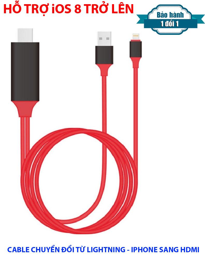 Cáp Lightning kết nối HDMI cho iPhone, iPad ra Tivi và máy chiếu chuẩn HDTV Cable Full HD