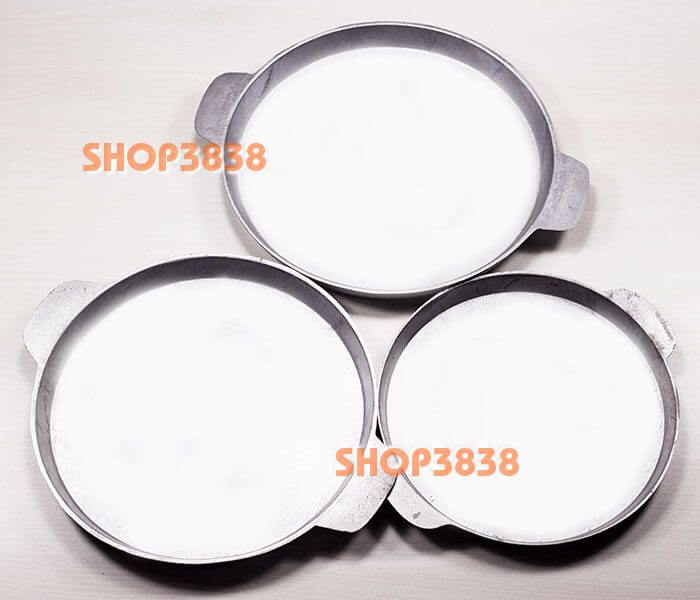 Chảo Gang - Nắp - Đế Gỗ Làm Bò Né Bánh XèoSteak