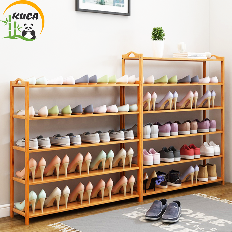 KUCA giá để giày 3 tầng-6 tầng bằng gỗ Kệ giày gỗ chắc chắn bền đẹp thiết kế đẹp tiết kiệm diện tích