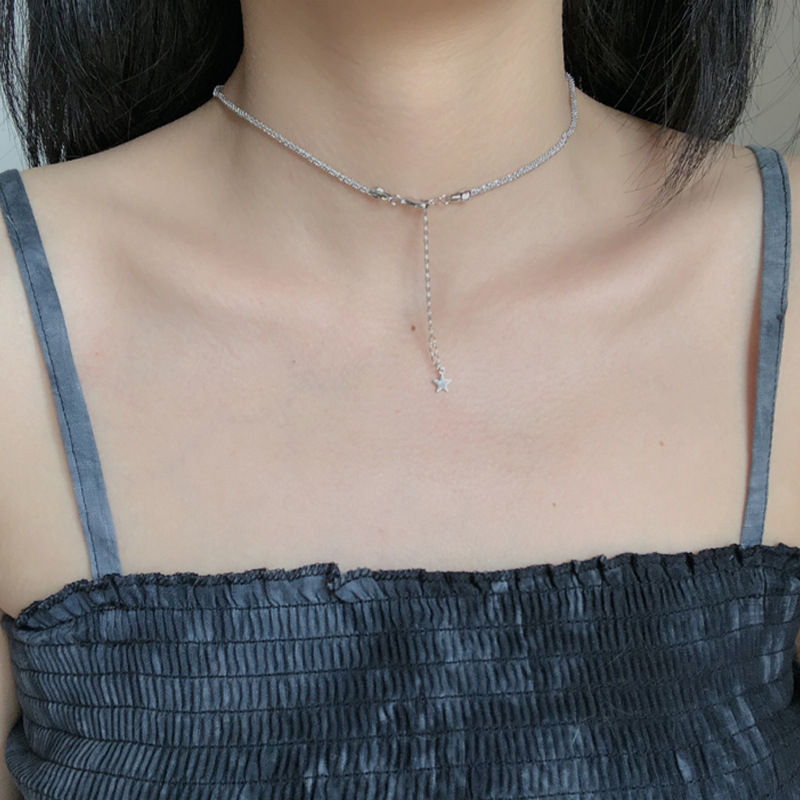 [HCM]Dây chuyền choker trơn ngôi sao dễ thương