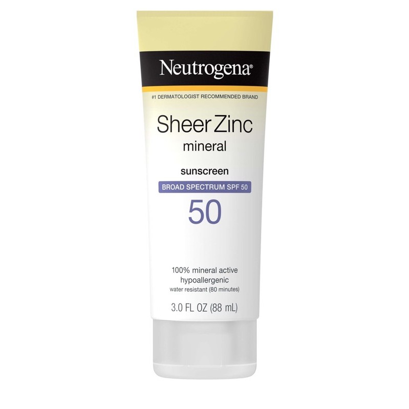 [HCM]Kem chống nắng Neutrogena Sheer Zinc Dry – Touch Suncreen SPF 50