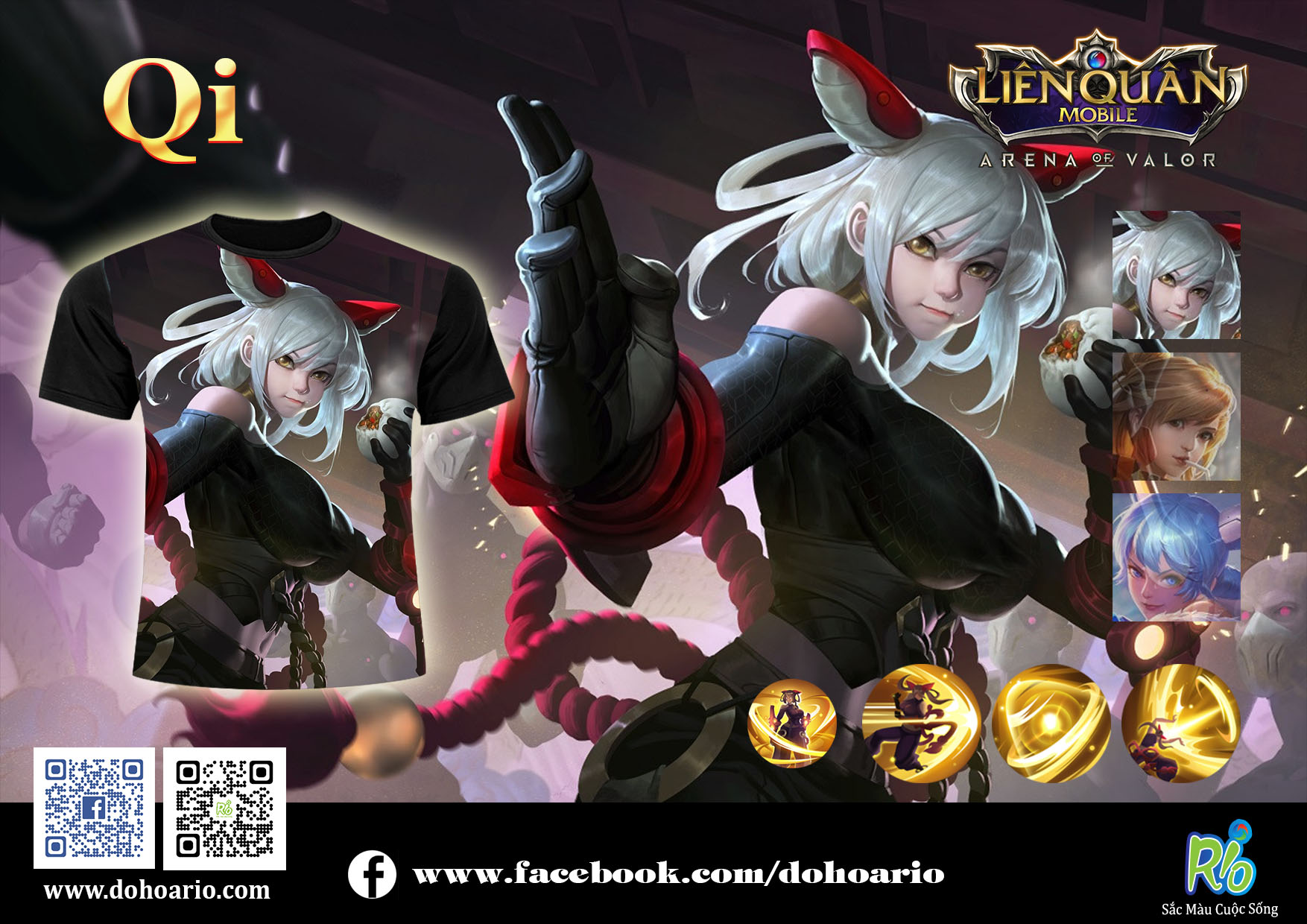 Áo thun liên quân Rio - Qi