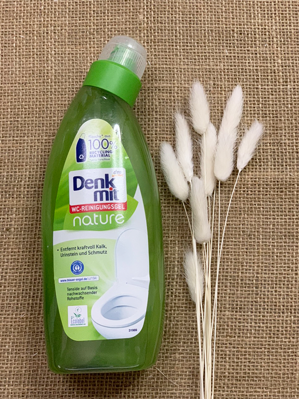 Dung dịch tẩy rửa bồn cầu, nhà vệ sinh, nhà tắm, toilet hương hoa tự nhiên Denkmit 750mL nhập khẩu Đức
