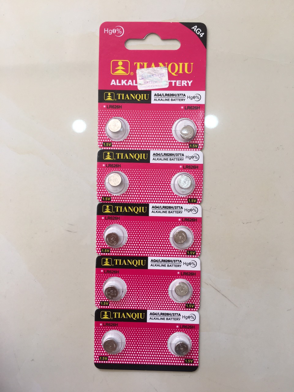 [HCM]Vỉ 10 viên pin cúc áo AG4 G4 LR626 377 SR626 177 SR626 SR626SW 1176SO 377A SG4 LR66 V377 L626 D377 GA4 565 626 626HK