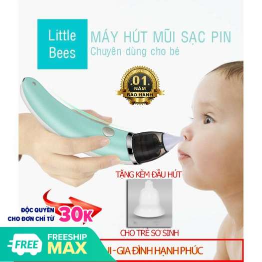 Máy hút mũi cho bé, máy hút mũi điện tử little bees máy hút mũi chống viêm cho bé - little bees - usa máy hút mũi cầm tay little bees máy hút mũi điện tự động little bees lb-1801 máy hút mũi cầm tay cho bé little bees
