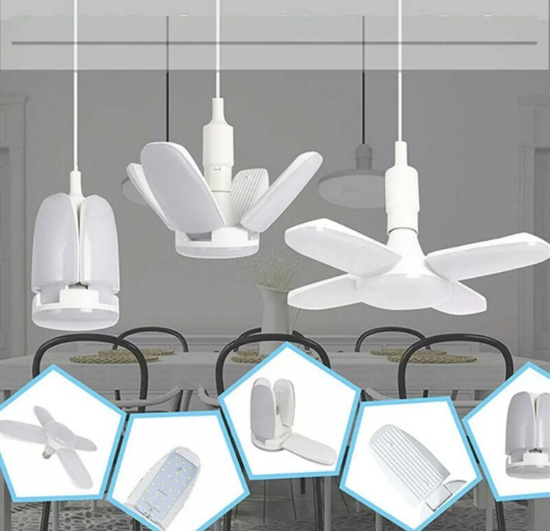 Bóng đèn led 4 cánh hình quạt siêu sáng - MS03 - BH 1 năm. Dùng làm trang trí trông giống như quạt trần.