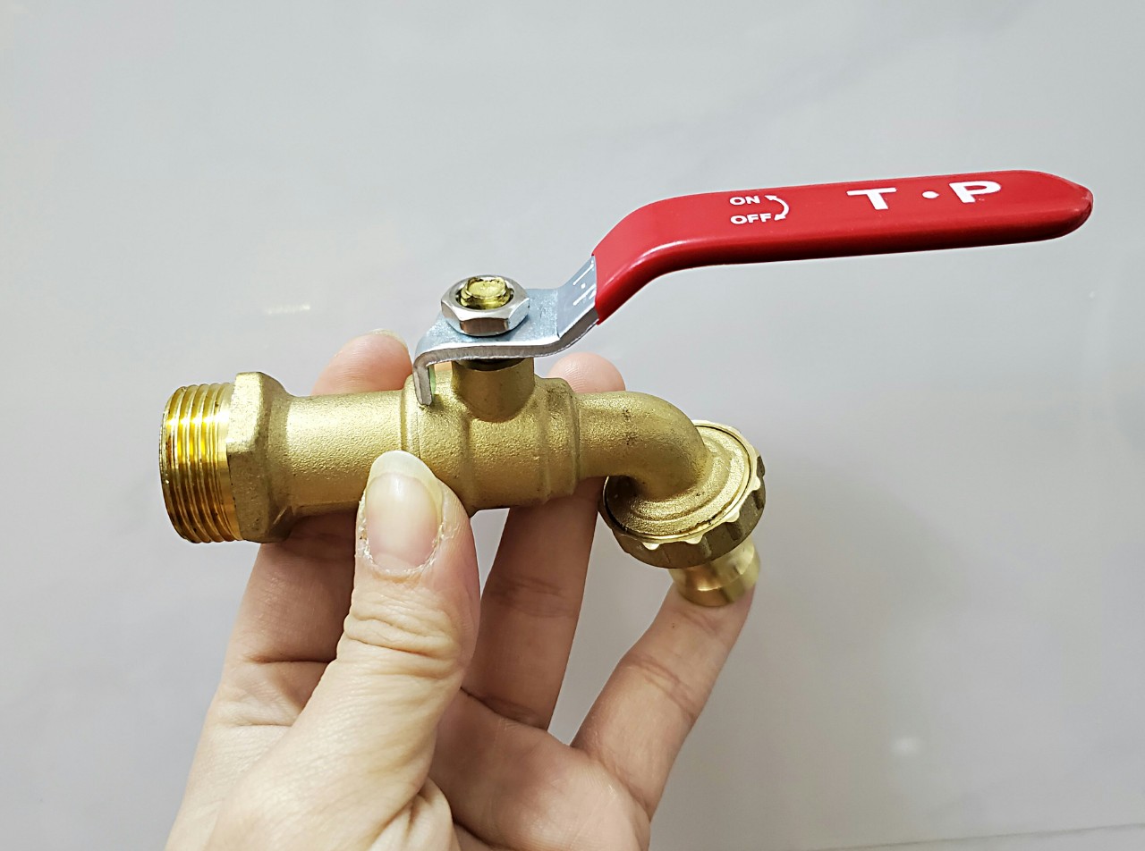 Vòi nước đồng,vòi máy giặt giá rẻ phi 27
