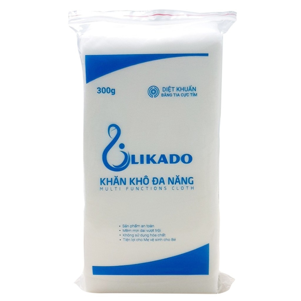 Khăn khô đa năng likado 300g kích thước