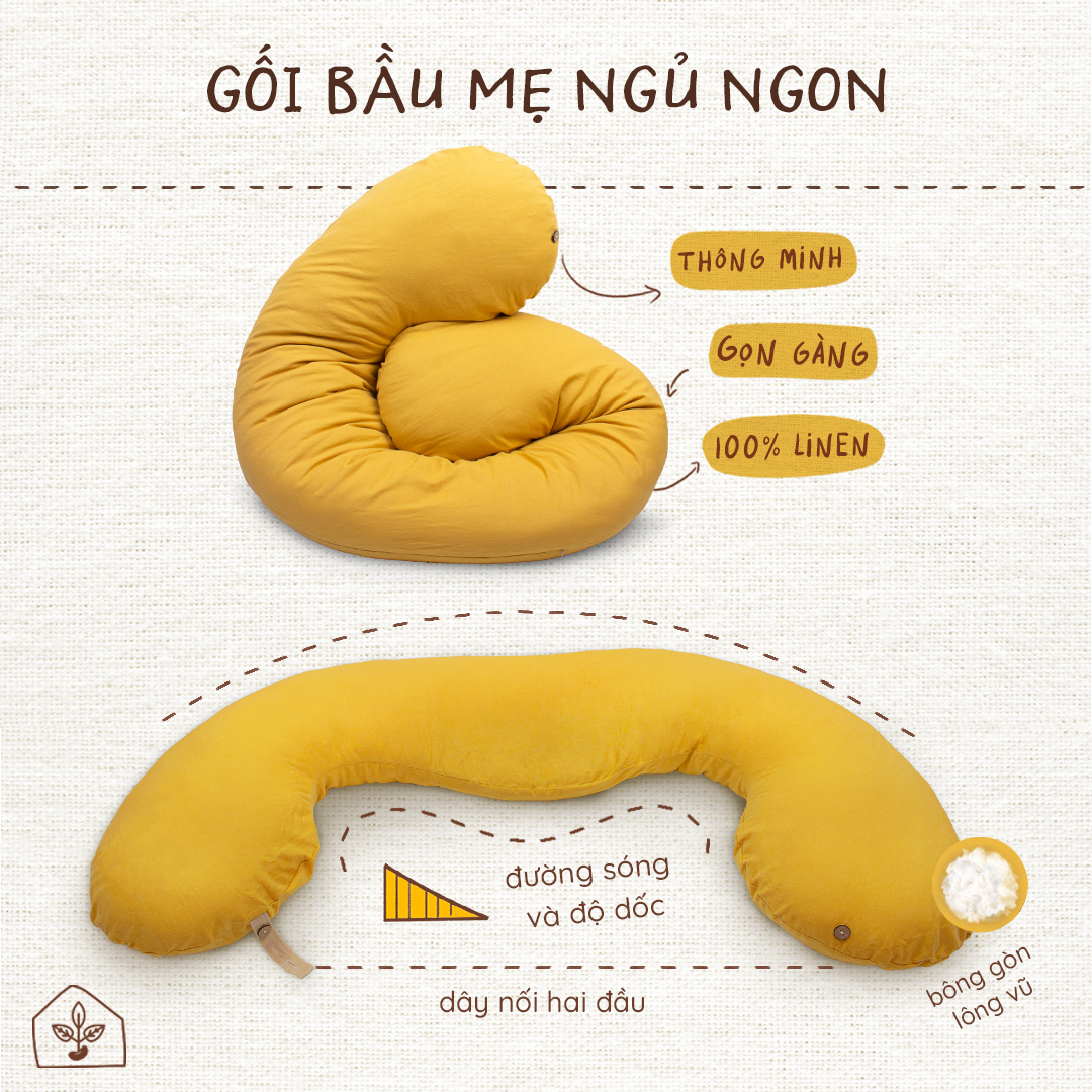 Vỏ gối bầu Đậu Khuyết chất Cotton Hàn | Nhà Đậu