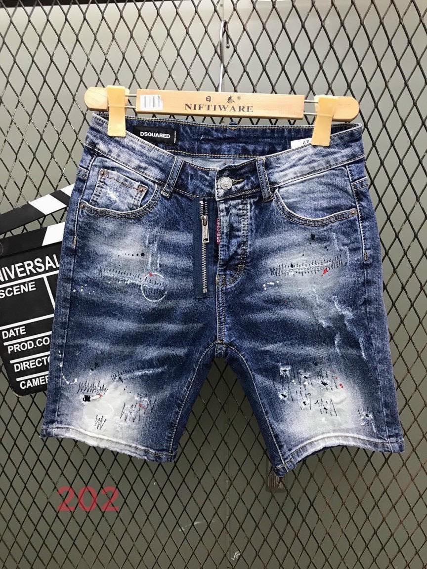 Quần Jean Nam Cao Cấp,Quần Short Nam chất mềm,Quần sọt jean nam màu xanh rách kiểu giảm giá ST Jeans Fashion MS202
