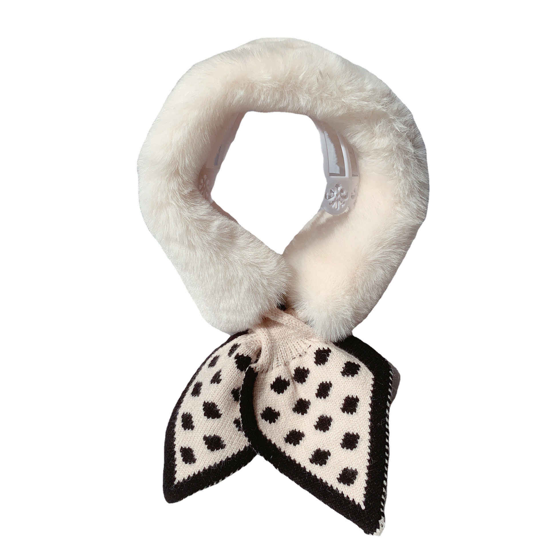 Khăn Choàng Nữ Khăn Quàng Cổ Lông Nơ Len Bi Siêu Xinh