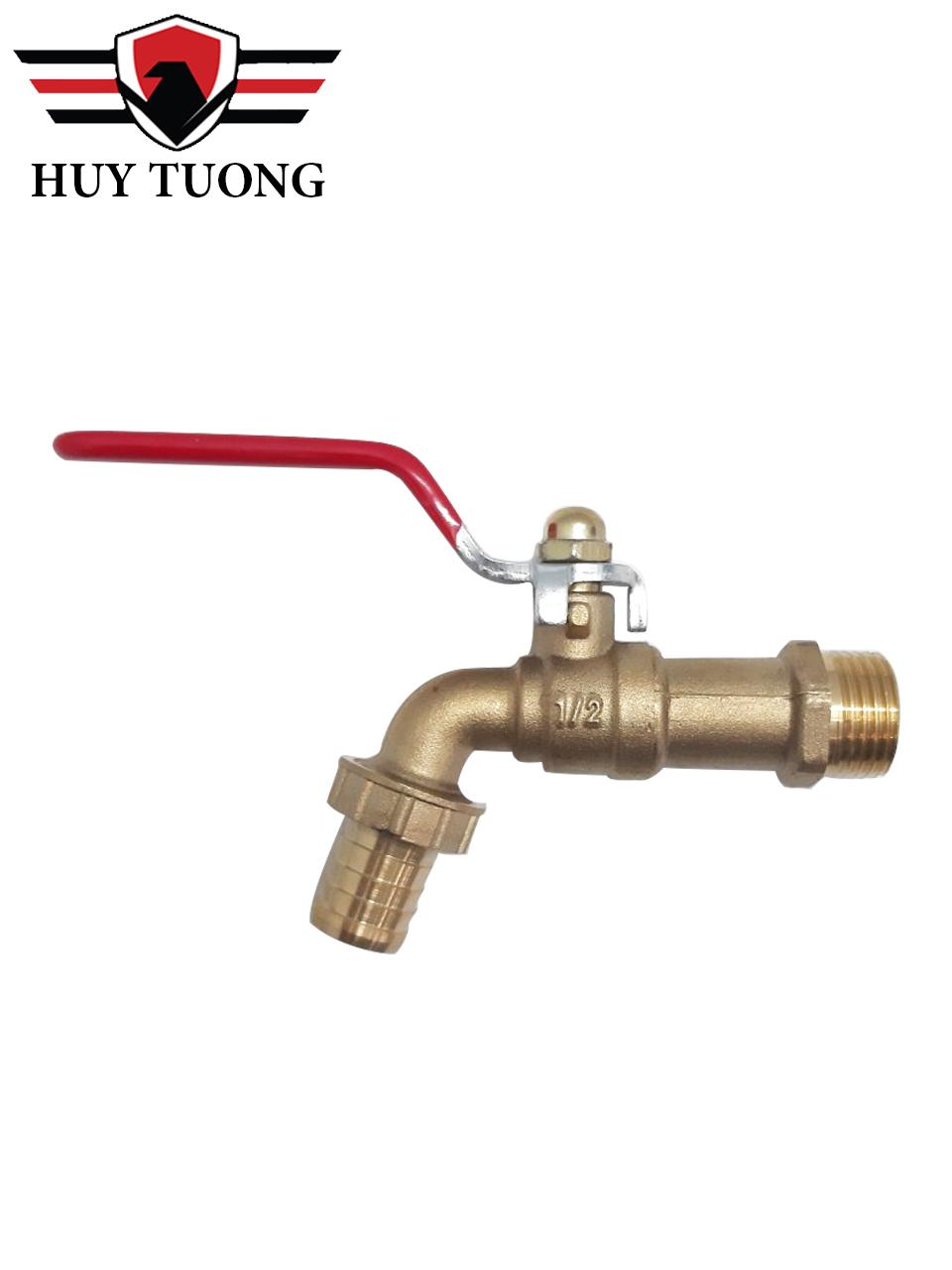 Vòi nước / Vòi hồ / Van vòi tay gạt đồng cao cấp  - Huy Tưởng