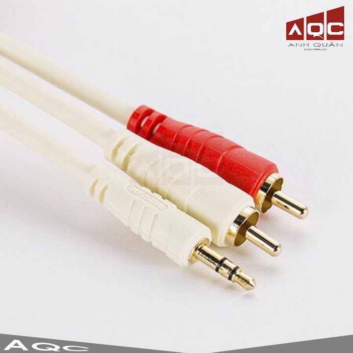 Dây loa choseal đầu 3,5mm ra 2 đầu av
