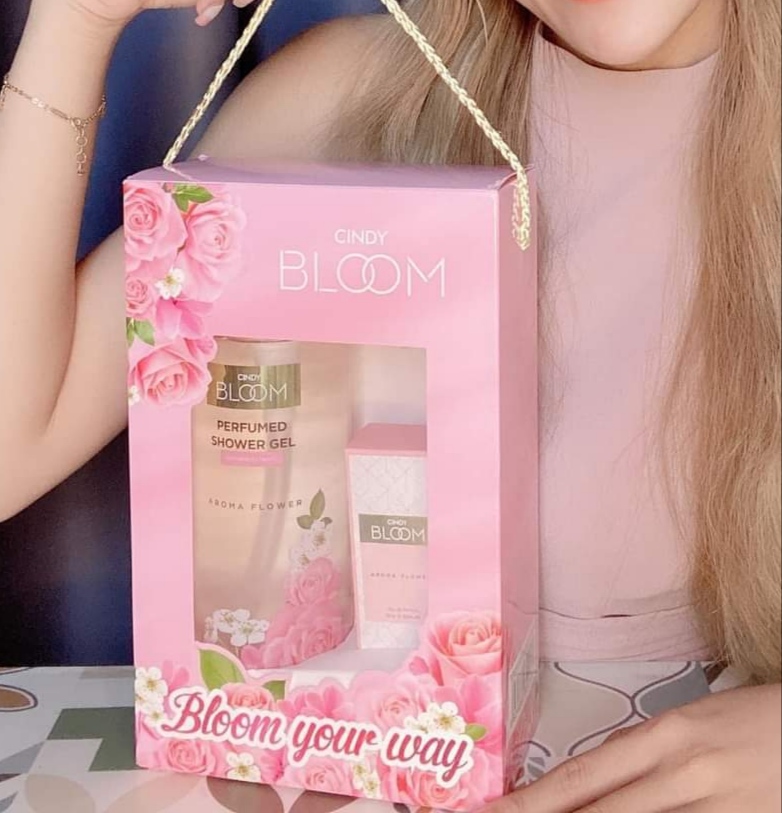 Hộp quà gồm bộ đôi nước hoa cindy bloom+ sữa tắm nước hoa cindy bloom 640g