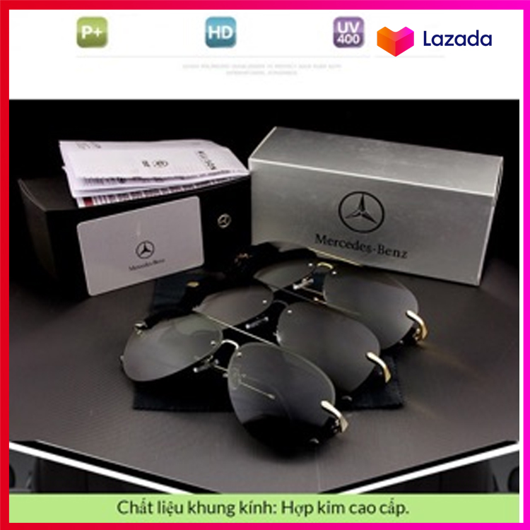Kinh Mát Nam Mercedes Benz 743, Kính phân cực cao cấp, chống tia UV 400, giảm mỏi mắt, chống chịu