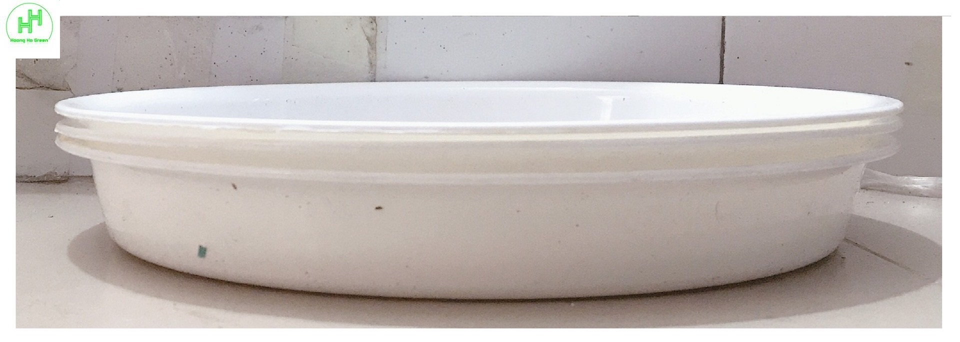 3 khay lót đế chậu d300 - màu trắng