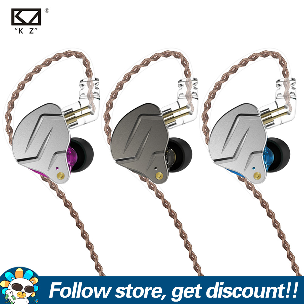 KZ ZSN PRO 1BA+1DD Tai nghe HIFI kết hợp kim loại lai trong tai tai nghe bass màn hình giám sát chạy thể thao khử tiếng ồn tai nghe tháo rời cáp 2 pin với hàng trăm lõi cáp mạ bạc nguyên chất được nâng cấp cáp C pin vàng mạ bạc cho tai nghe KZ ZSN Pro -